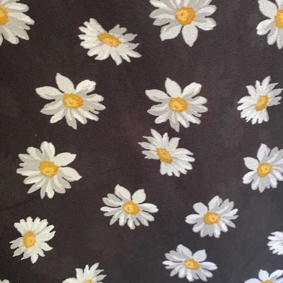 Sheer Black Daisy Summer Top small - Picture 2 of 8